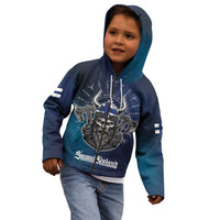 Personalized Finland Drakkar Vikings Kid Hoodie Suomi Viking Warrior