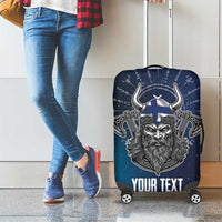 Personalized Finland Drakkar Vikings Luggage Cover Suomi Viking Warrior