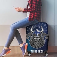 Personalized Finland Drakkar Vikings Luggage Cover Suomi Viking Warrior