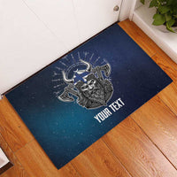 Personalized Finland Drakkar Vikings Rubber Doormat Suomi Viking Warrior