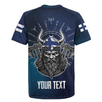 Personalized Finland Drakkar Vikings Rugby Jersey Suomi Viking Warrior
