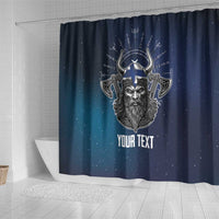 Personalized Finland Drakkar Vikings Shower Curtain Suomi Viking Warrior