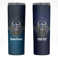 Personalized Finland Drakkar Vikings Skinny Tumbler Suomi Viking Warrior