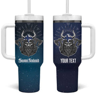 Personalized Finland Drakkar Vikings Tumbler With Handle Suomi Viking Warrior