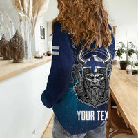 Personalized Finland Drakkar Vikings Women Casual Shirt Suomi Viking Warrior