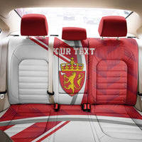 Personalized Norway Coat of Arms Back Car Seat Cover Golden Lion