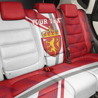 Personalized Norway Coat of Arms Back Car Seat Cover Golden Lion