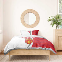 Personalized Norway Coat of Arms Bedding Set Golden Lion