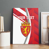 Personalized Norway Coat of Arms Canvas Wall Art Golden Lion