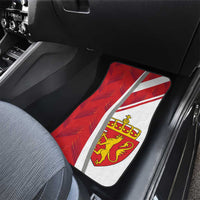 Personalized Norway Coat of Arms Car Mats Golden Lion