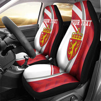 Personalized Norway Coat of Arms Car Seat Cover Golden Lion
