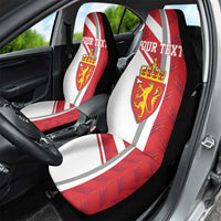 Personalized Norway Coat of Arms Car Seat Cover Golden Lion