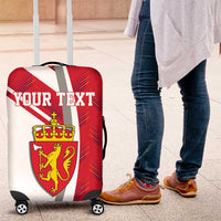 Personalized Norway Coat of Arms Luggage Cover Golden Lion