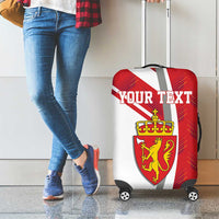 Personalized Norway Coat of Arms Luggage Cover Golden Lion