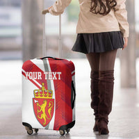 Personalized Norway Coat of Arms Luggage Cover Golden Lion