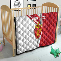 Personalized Norway Coat of Arms Quilt Golden Lion