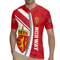 Personalized Norway Coat of Arms Rugby Jersey Golden Lion