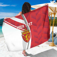 Personalized Norway Coat of Arms Sarong Golden Lion