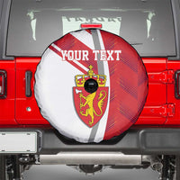 Personalized Norway Coat of Arms Spare Tire Cover Golden Lion