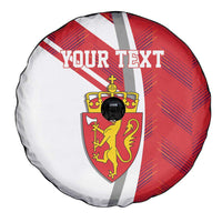 Personalized Norway Coat of Arms Spare Tire Cover Golden Lion