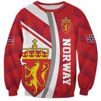Personalized Norway Coat of Arms Sweatshirt Golden Lion