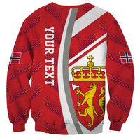 Personalized Norway Coat of Arms Sweatshirt Golden Lion