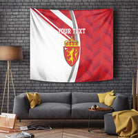 Personalized Norway Coat of Arms Tapestry Golden Lion