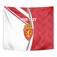 Personalized Norway Coat of Arms Tapestry Golden Lion