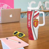 Personalized Norway Coat of Arms Tumbler With Handle Golden Lion