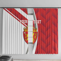 Personalized Norway Coat of Arms Window Curtain Golden Lion