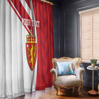 Personalized Norway Coat of Arms Window Curtain Golden Lion