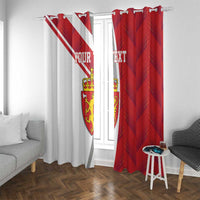 Personalized Norway Coat of Arms Window Curtain Golden Lion