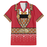 Norway Constitution Day Family Matching Off The Shoulder Long Sleeve Dress and Hawaiian Shirt Norwegian bunads