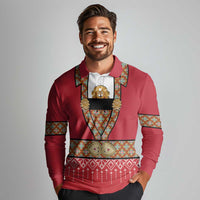 Norway Constitution Day Long Sleeve Polo Shirt Norwegian bunads