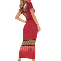 Norway Constitution Day Short Sleeve Bodycon Dress Norwegian bunads