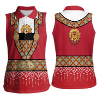 Norway Constitution Day Women Sleeveless Polo Shirt Norwegian bunads