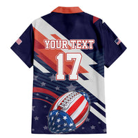 Custom United States American Football Family Matching Mermaid Dress and Hawaiian Shirt USA Go Champions Sporty Style