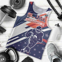 Custom United States American Football Men Tank Top USA Go Champions Sporty Style