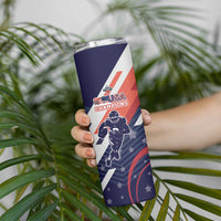 Custom United States American Football Skinny Tumbler USA Go Champions Sporty Style