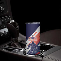 Custom United States American Football Skinny Tumbler USA Go Champions Sporty Style