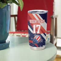 Custom United States American Football Tumbler Cup USA Go Champions Sporty Style