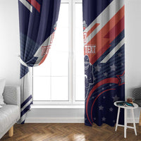 Custom United States American Football Window Curtain USA Go Champions Sporty Style