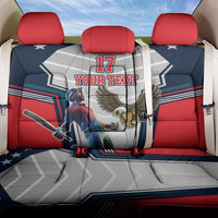 Custom United States Cricket Back Car Seat Cover USA Go Champions and Eagle Mascot Style