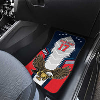 Custom United States Cricket Car Mats USA Go Champions and Eagle Mascot Style