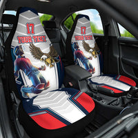 Custom United States Cricket Car Seat Cover USA Go Champions and Eagle Mascot Style