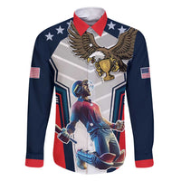 Custom United States Cricket Family Matching Short Sleeve Bodycon Dress and Hawaiian Shirt USA Go Champions and Eagle Mascot Style