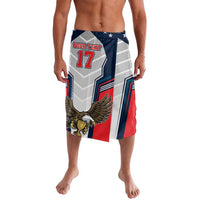 Custom United States Cricket Lavalava USA Go Champions and Eagle Mascot Style
