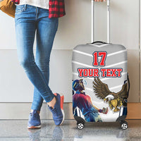 Custom United States Cricket Luggage Cover USA Go Champions and Eagle Mascot Style