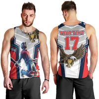 Custom United States Cricket Men Tank Top USA Go Champions and Eagle Mascot Style