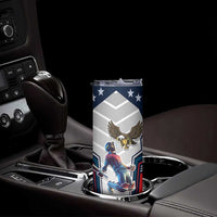 Custom United States Cricket Skinny Tumbler USA Go Champions and Eagle Mascot Style